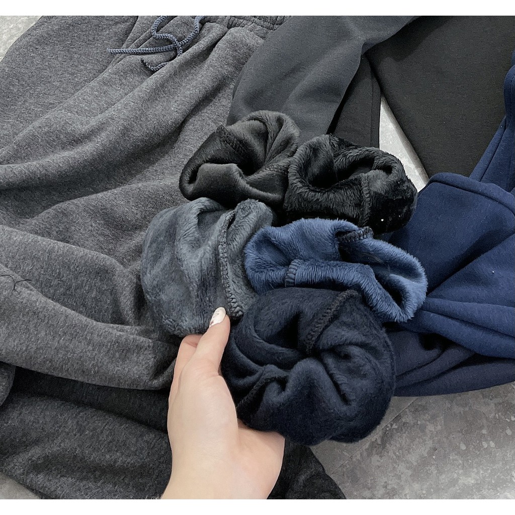 Quần Nỉ Jogger Nam Lót Lông