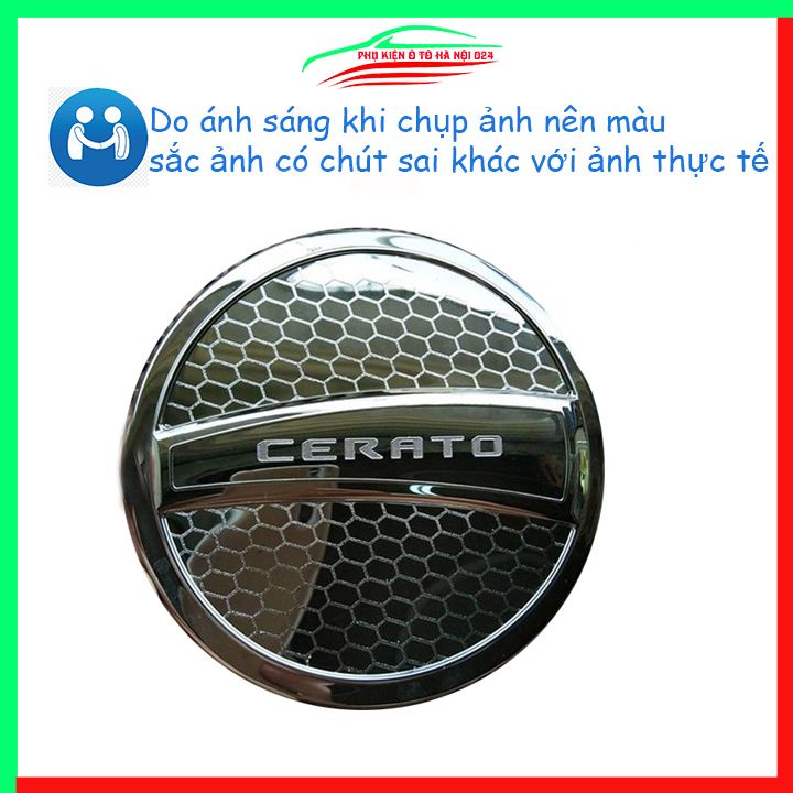 Ốp nắp xăng Cerato 2016-2018 mạ crom bảo vệ chống trầy trang trí ô tô