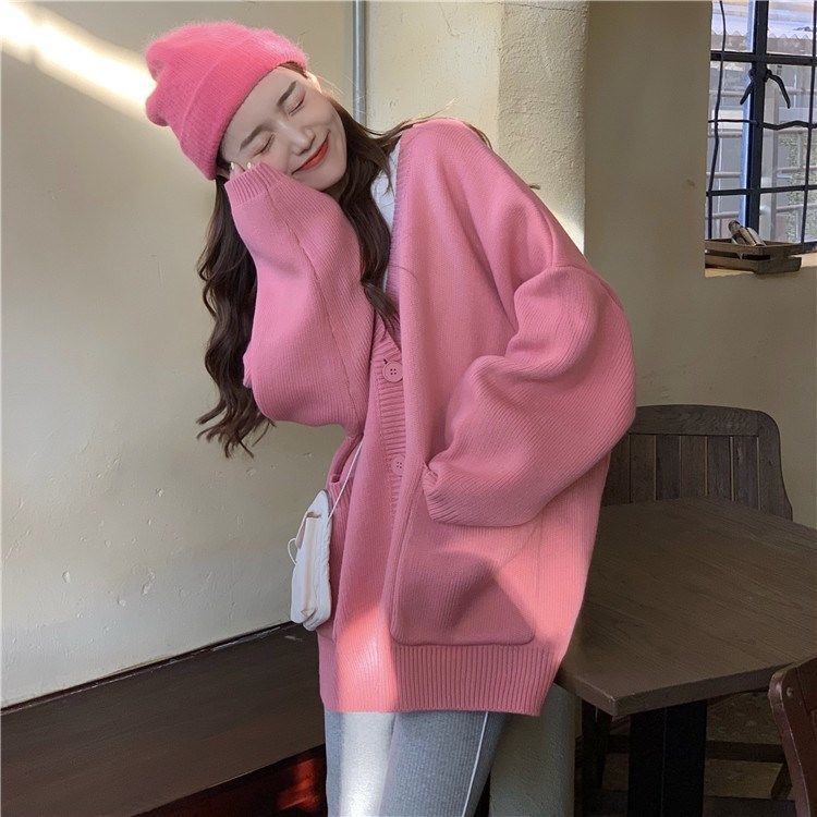 Áo Len Tay Dài Phong Cách Hàn Quốc Xinh Xắn Cho Nữ