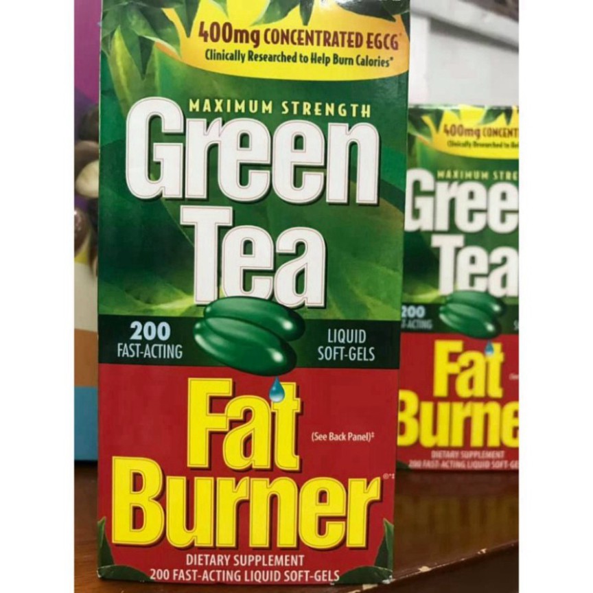 SAN QUÀ SALE NÀO SALE SẬP NHÀ 80% Viên uống giảm cân từ trà xanh Green Tea Fat Burner 200 viên của Mỹ.Date T9+10+11/2021