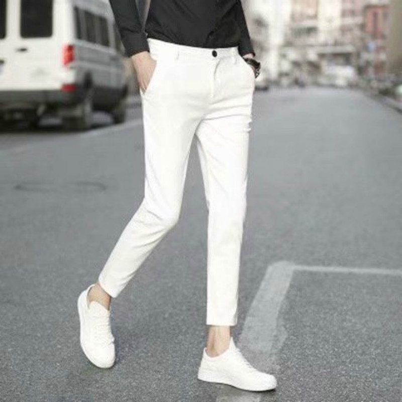 Quần tây màu trơn thời trang Hàn Quốc dành cho nam