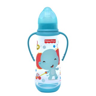 Bình sữa núm silicone, tay cầm, kèm đế 250ml Fisher Price Thái Lan - FP08
