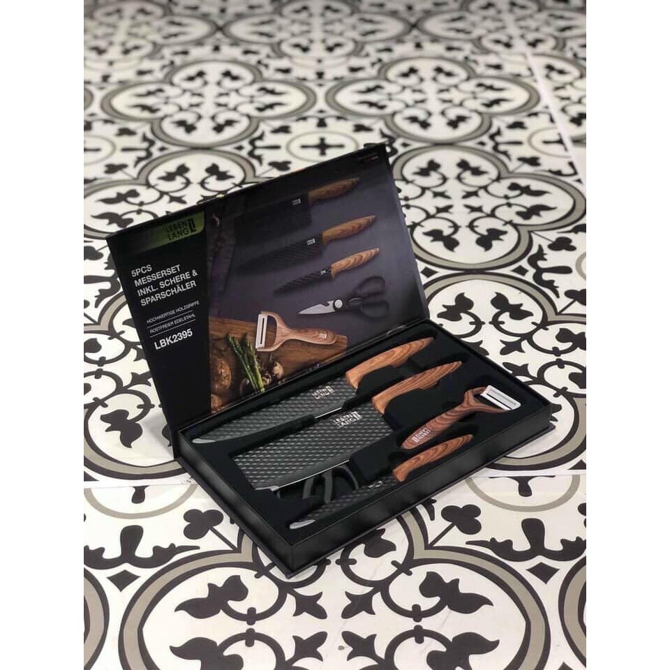 BỘ DAO 5 MÓN CAO CẤP DÙNG TRONG NHÀ BẾP CỦA ĐỨC LEBENLANG LBK2395