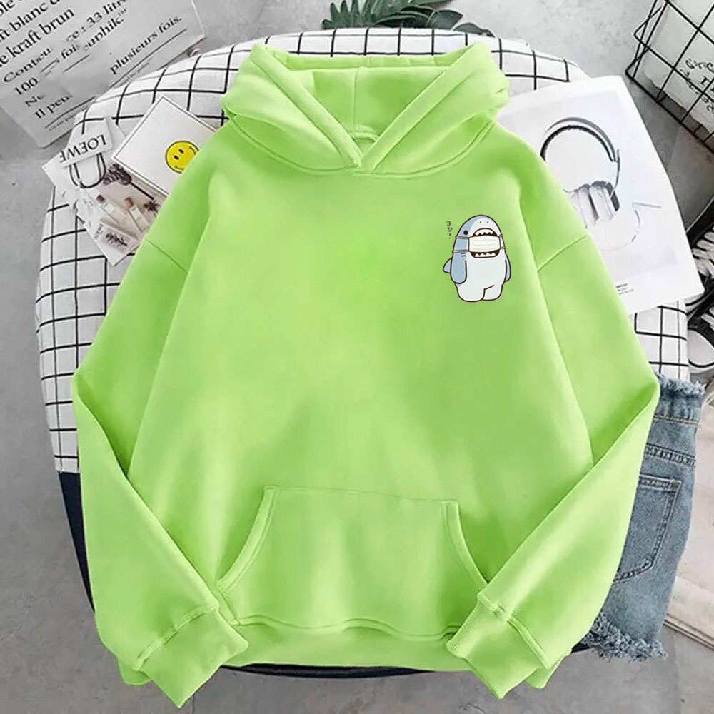 Áo hoodie nam nữ in hình Chú Cá Mập cực đẹp, chất nỉ dày dặn, nón 2 lớp, thích hợp làm áo cặp William - DS145