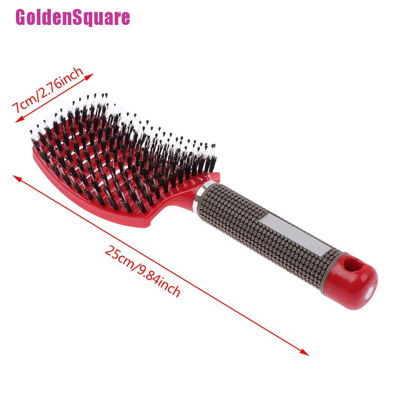 Lược Chải Tóc Massage Da Đầu Bằng Nylon Hình Chữ Nhật Cho Nữ