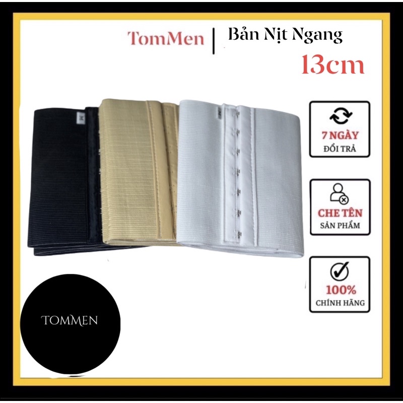 Áo Nịt Ngực Tomboy - Bản Nịt Ngang 13cm Không Viền