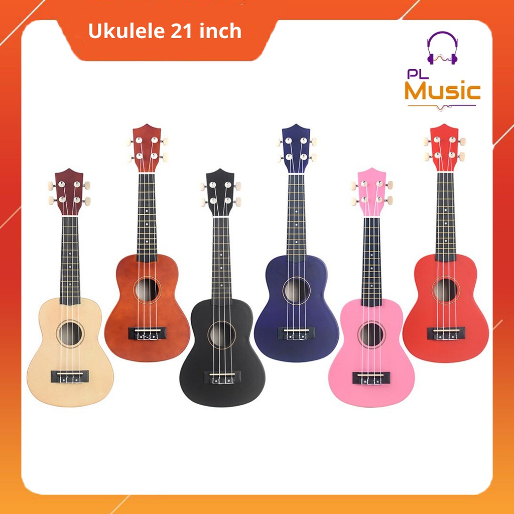 Ukulele đàn guitar mini đa sắc màu tặng hướng dẫn tự học