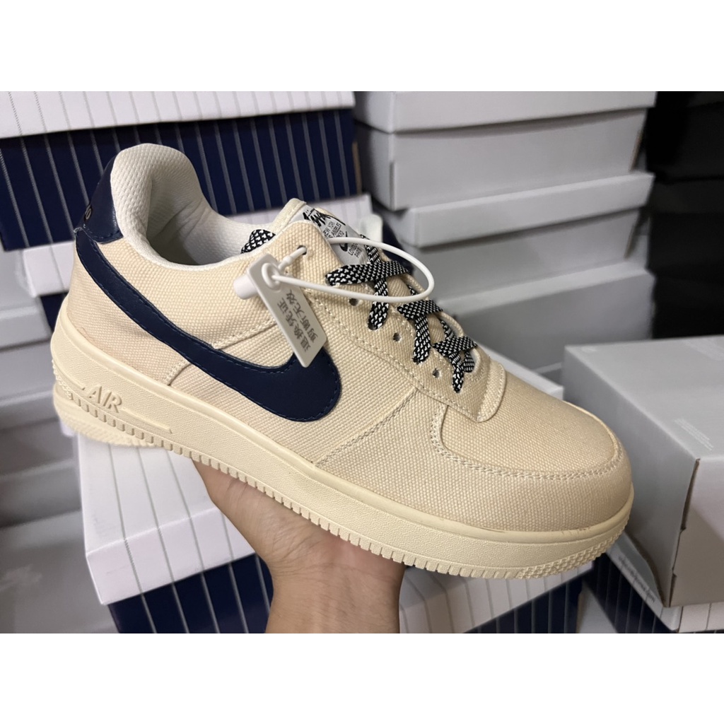 Giày thể thao af1 Cavas Navy, air focer be sữa tích xanh hàng Cao Cấp full size 36-43 full phụ kiện.