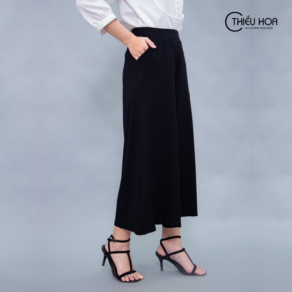Quần suông nữ ống rộng nhiều màu sắc dễ phối, chất thun mềm mịn dễ chịu Thương hiệu Thiều Hoa K773