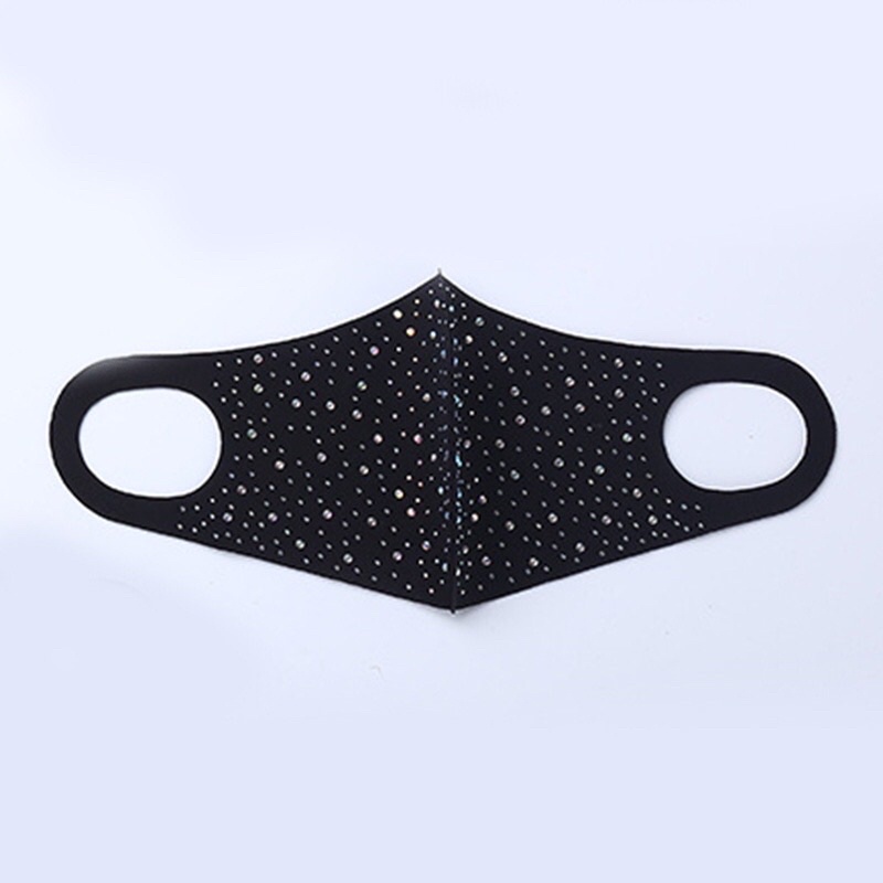 Khẩu trang đính đá 7 màu