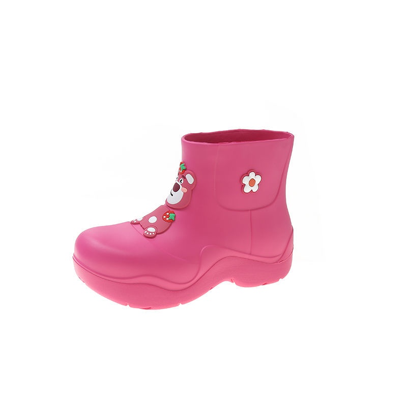 Ủng Đi Mưa Chống Trượt Chống Thấm Nước In Hình Gấu Dễ Thương Thời Trang Mùa Hè Cho Nữ