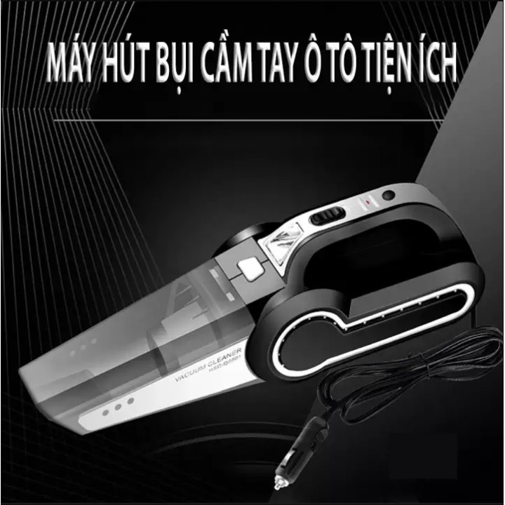 Máy Hút Bụi Cầm Tay Mini BBN-Q8801 120W Trên Oto - Xe Hơi Kiêm Bơm Lớp Xe