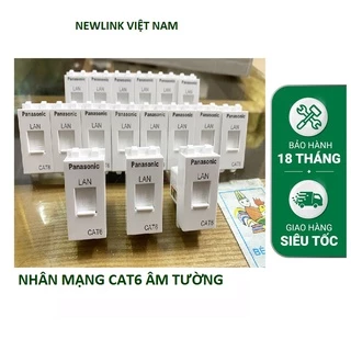 Bộ âm tường mạng CAT5, CAT6,Sạc nhanh USB, ổ điện đơn, ổ điện đôi, mặt âm tường cao cấp