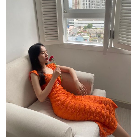 KT83-ĐẦM BODY NƠ CHÉO CUTOUT