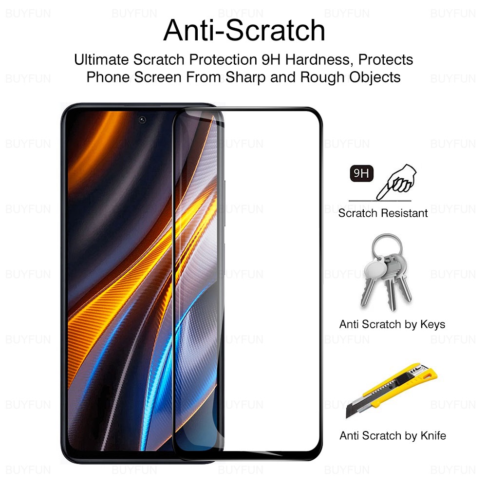 Kính Cường Lực 9D Bảo Vệ Toàn Màn Hình Cho Xiaomi Poco X4 X3 F4 F3 GT F4GT F3GT PocoF4 PocoF3 X3 Pro