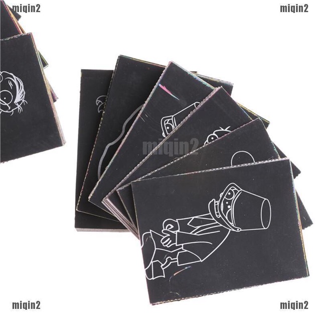 Set 8 tấm tranh cào nhiều màu thần kỳ kèm que vẽ thú vị