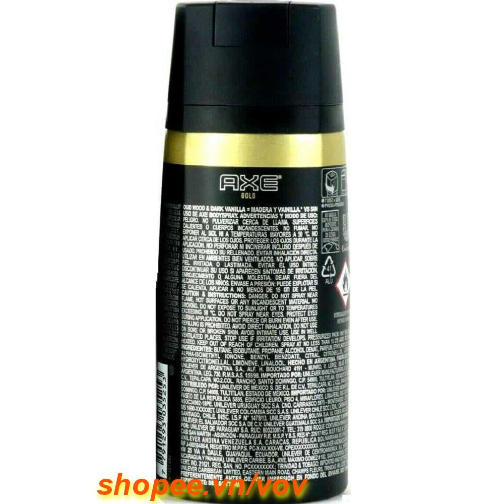 Xịt Khử Mùi 150Ml Axe Non Stop Gold, Vov Cung Cấp & Bảo Trợ.