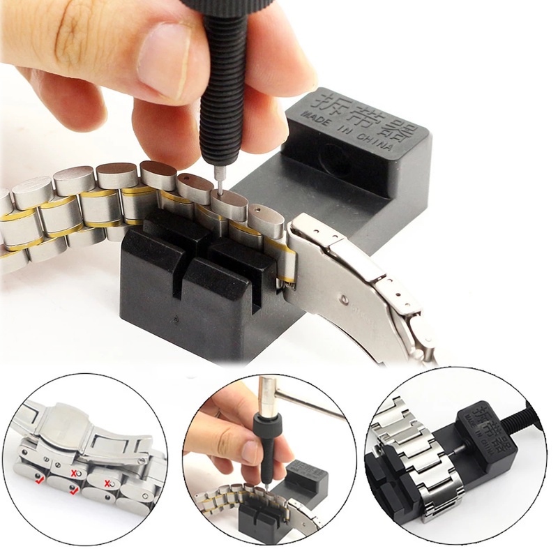 Dụng Cụ Điều Chỉnh Dây Đồng Hồ Đeo Tay Bằng Thép Không Gỉ