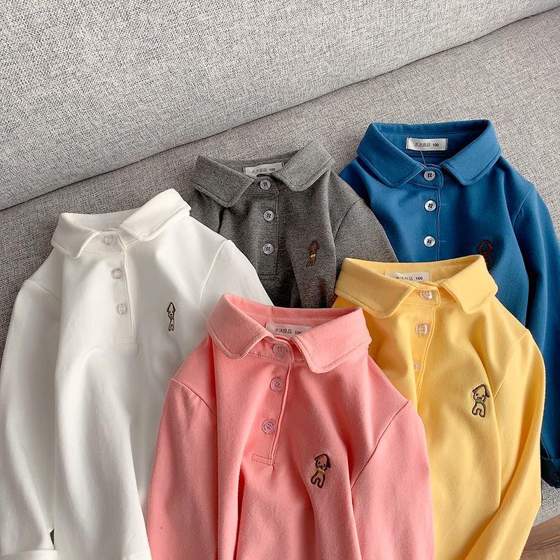 Áo Thun Polo Tay Dài Nhiều Màu Thời Trang Xuân Thu 2020 Cho Bé Trai