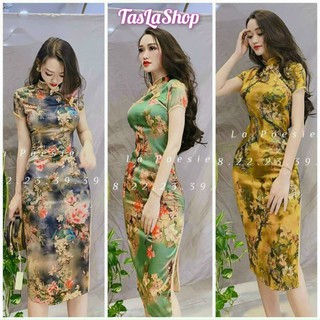 ĐẦM SƯỜN XÁM NÚT MÂY VẢI COTTON HÀN TASLA