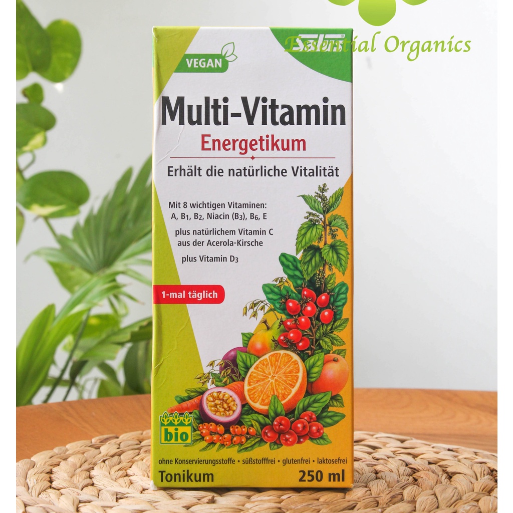 Vitamin tổng hợp hữu cơ cho bé và người lớn Multi vitamin SALUS Đức - 250ml - dễ hấp thụ và không gây nóng