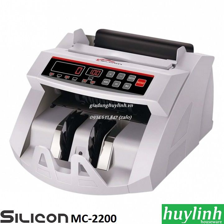 Freeship Máy đếm tiền Silicon MC-2200