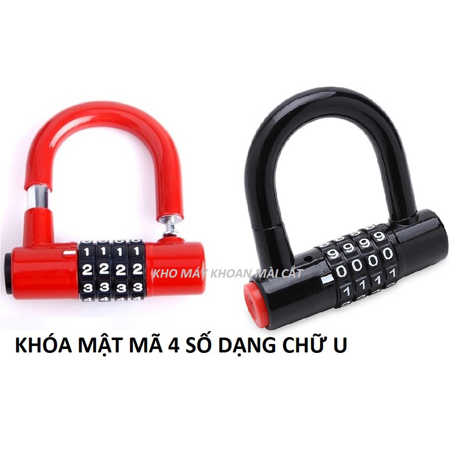 Ổ KHÓA MÃ SỐ CHỮ U GỒM 4 SỐ CÓ THỂ ĐỔI MÃ -Ổ KHÓA MÃ SỐ KHÔNG CẦN CHÌA ĐỘ BỀN CAO RUỘT ĐỒNG NGUYÊN KHÓA MÃ SỐ CHỐNG TRỘM