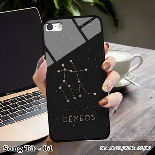 Ốp lưng kính 3D iPhone 5/ 5S -cung hoàng đạo