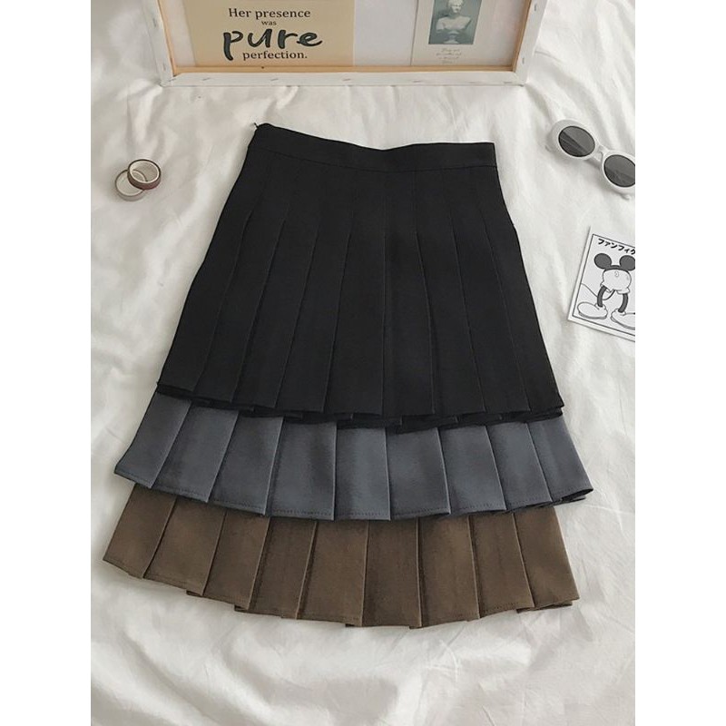 CHÂN VÁY DẠ XẾP LY CÓ QUẦN BÊN TRONG HÀNG QC L1 | BigBuy360 - bigbuy360.vn