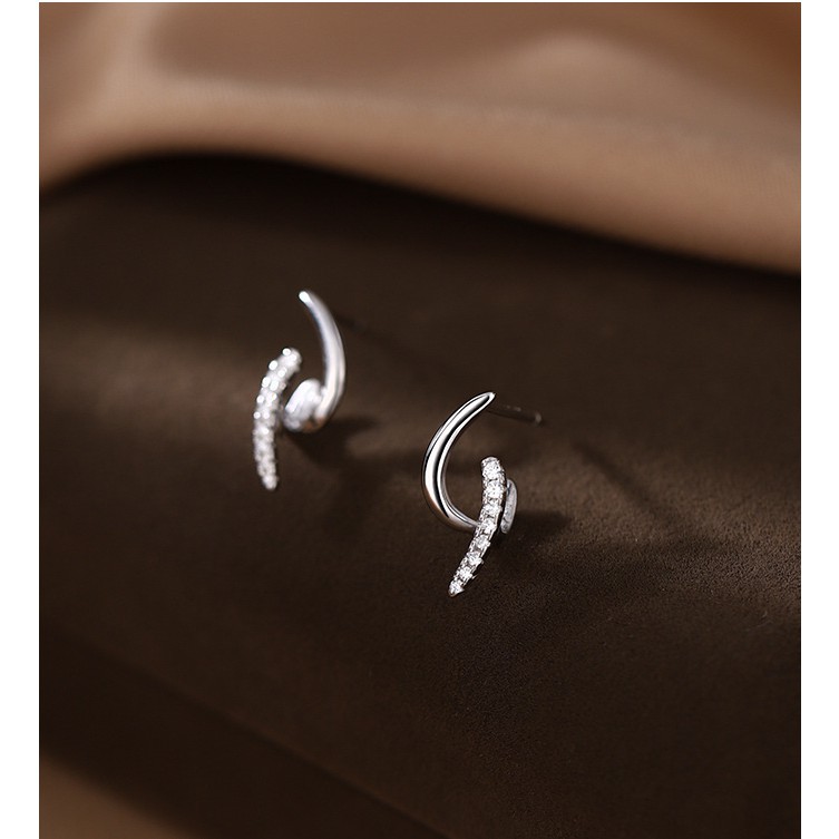 Bông tai bạc thiết kế đơn giản dành cho nữ ANTA Jewelry - ATJ7078