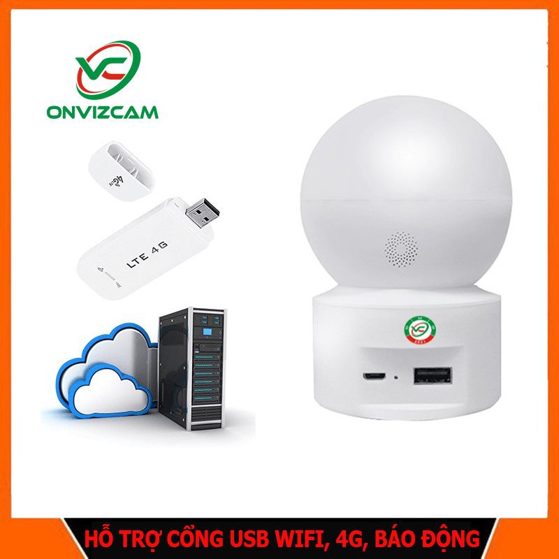 Camera WIFI Onvizcam V5 PRO 2.0MP- FHD 1080P, xoay 355 độ, đàm thoại 2 chiều, phát hiện chuyển động | WebRaoVat - webraovat.net.vn