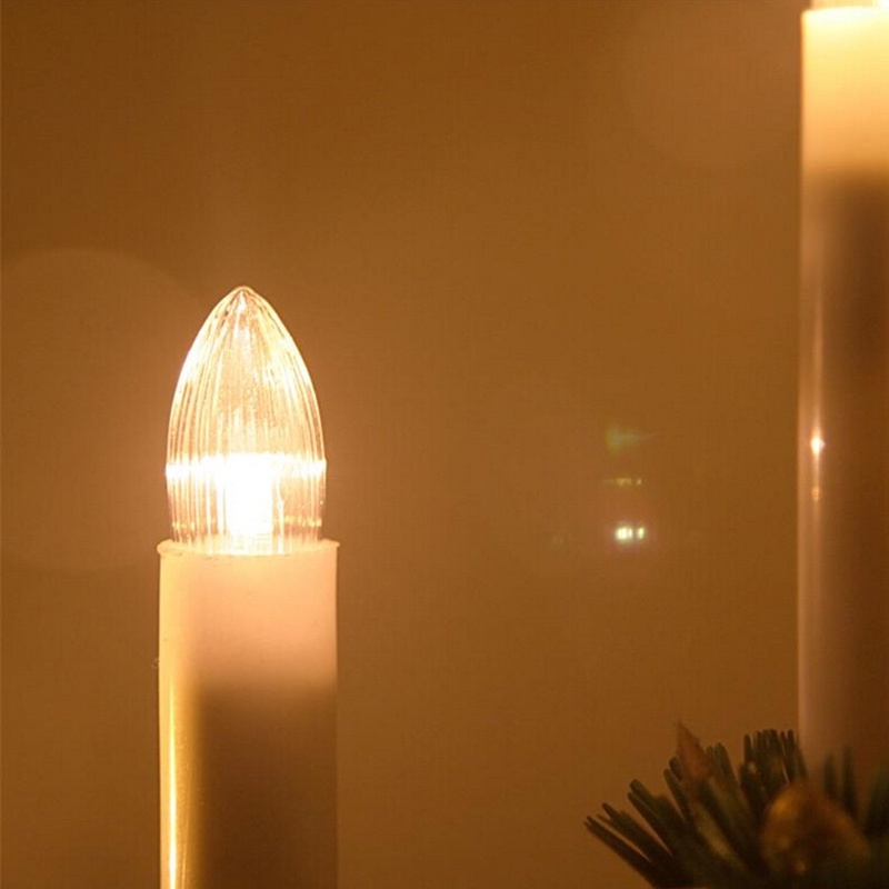 1 Bóng Đèn LED E10 Ánh Sáng Trắng Ấm Trang Trí Giáng Sinh / Năm Mới
