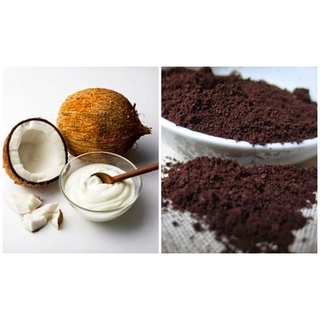 100gr Bột cơm dừa cafe hanmade tẩy da chết,trắng da