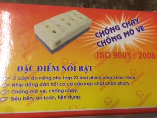 Ổ cắm 3 lỗ chính hãng VINAKIP - SIÊU BỀN