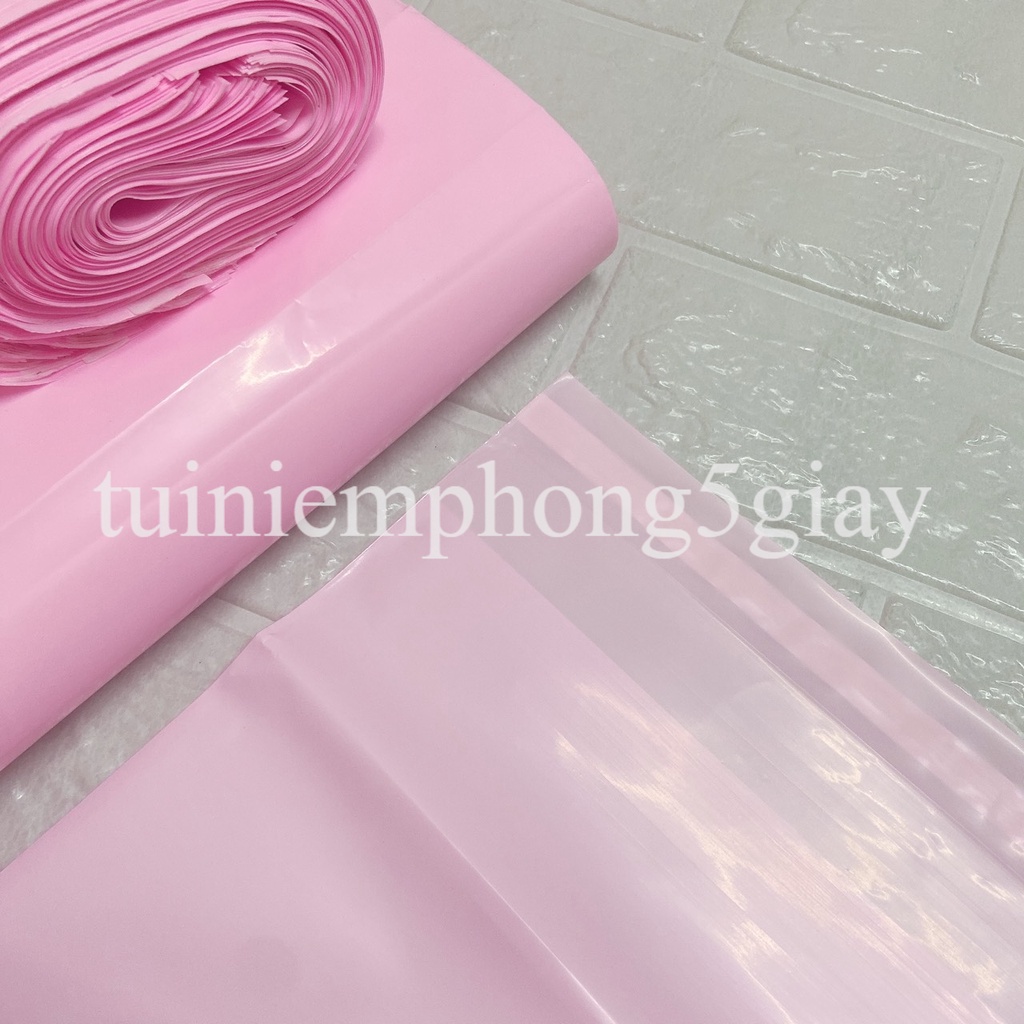 [1Kg–Màu Hồng-Đủ size] Túi gói hàng niêm phong tự dính - túi đóng hàng chuyển phát nhanh có sẵn keo dính – 5 GIÂY