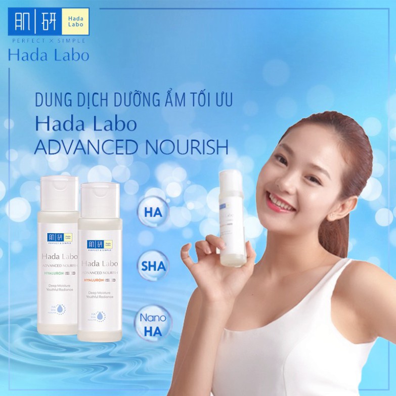 Dung dịch dưỡng ẩm tối ưu Hada Labo Advanced Nourish Lotion cho da thường và da khô 100ml