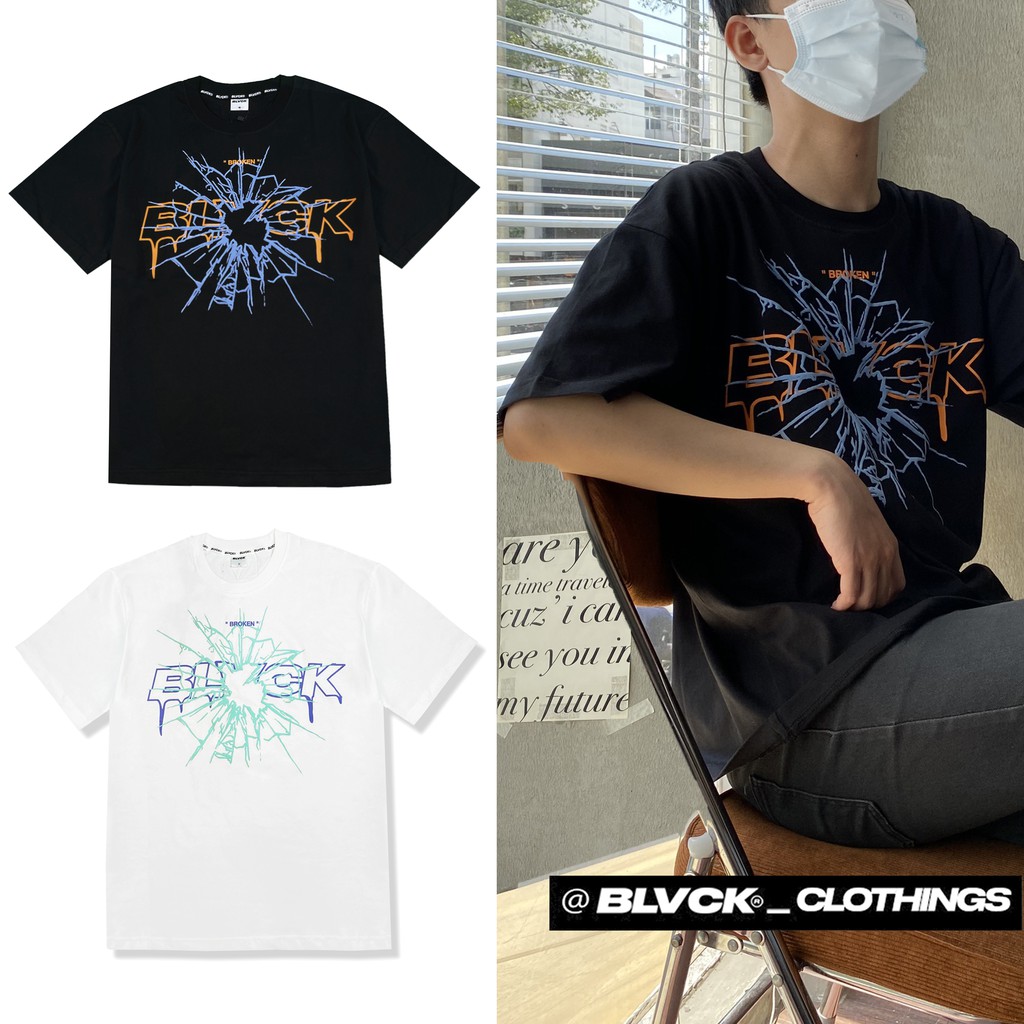 Áo thun BLVCK BROKEN - 2 màu (Trắng, đen) | BigBuy360 - bigbuy360.vn