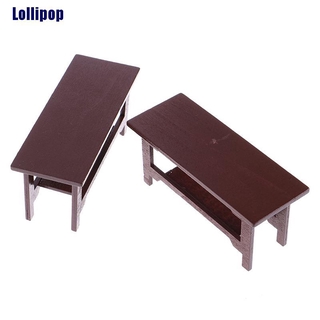 Bộ bàn ghế gỗ mini ngộ nghĩnh dùng trang trí nhà búp bê