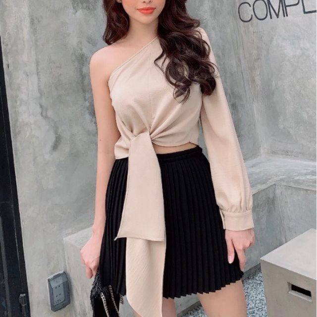 Áo lệch vai vạc dài siêu sang siêu hot