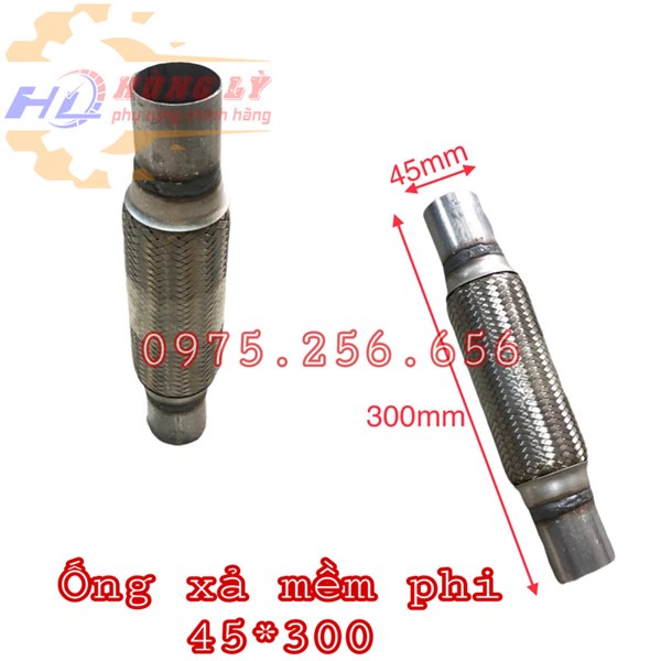 Ống xả mềm phi 45*300 phụ tùng ô tô phụ tùng Hùng Lỳ