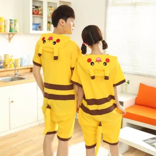 Pijama hình thú cộc tay pikachu