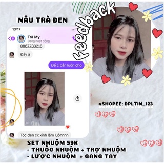 [SỈ RẺ VÔ ĐỊCH] Set nhuộm tóc tại nhà  đủ màu (Thuốc nhuộm, trợ nhuộm,gangtay, lược nhuộm)