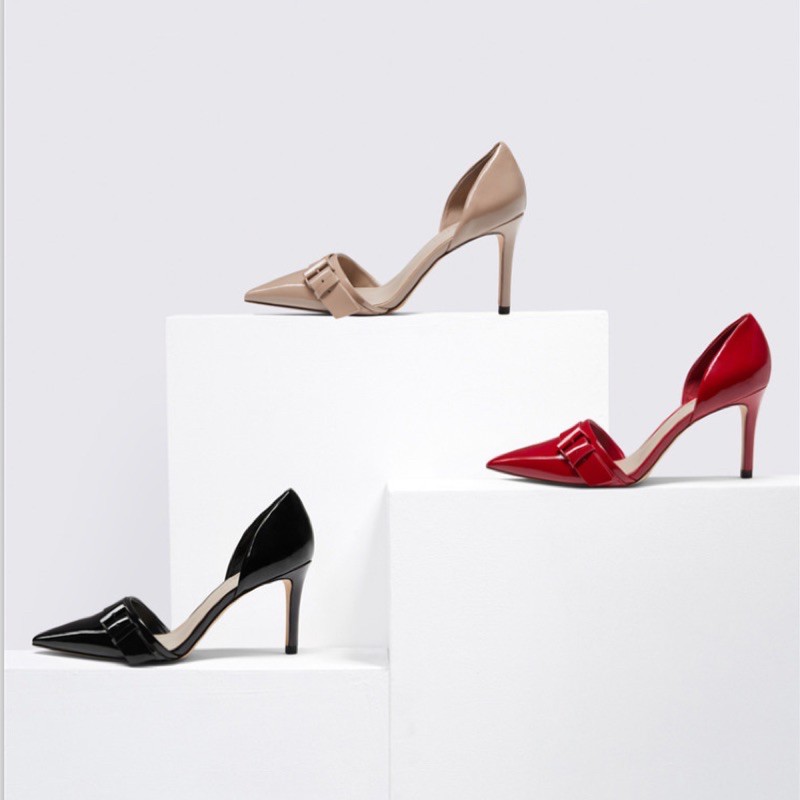 GIÀY CAO GÓT CK DA BÓNG CÁCH ĐIỆU