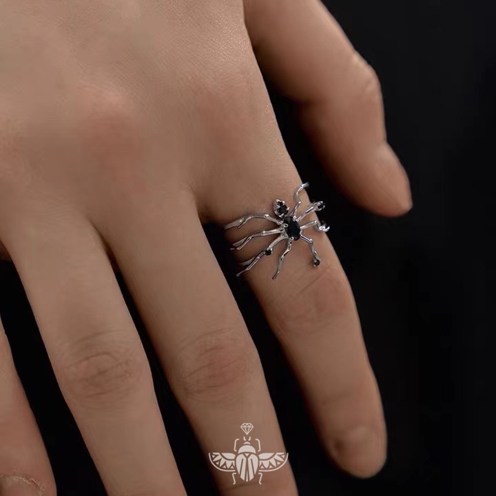 Nhẫn Hở Hình Nhện Cá Tính Thời Trang Cho Nam Nữ