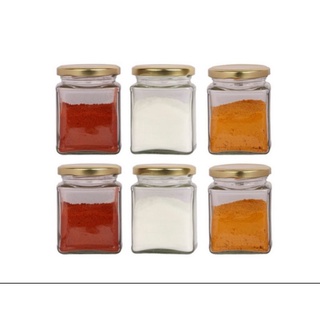 Set 10 hủ thủy tinh Vuông 300ml nắp thiếc - Hủ đựng thực phẩm