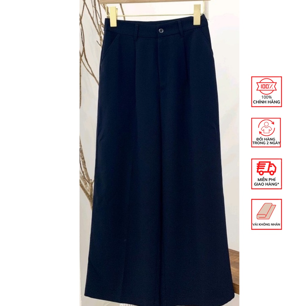 Quần ống rộng FOR HER dập ly QUA0029