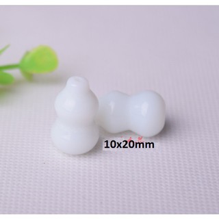 2 bầu hồ lô 10x20mm đá thủy tinh