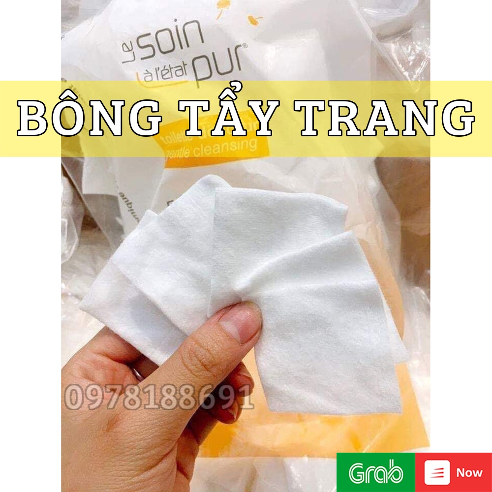 600 Miếng Bông Tẩy Trang Pháp TETRA Le Soin Laretat Pur Mềm Mịn Không Sợ Ảnh Hưởng Da Mặt