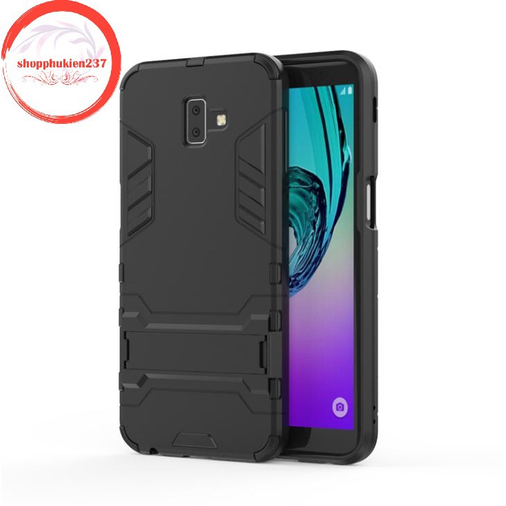 [Freeship toàn quốc từ 50k] ỐP LƯNG SS GALAXY J6 PLUS ỐP IRONMAN CHỐNG SỐC CÓ GIÁ ĐỠ