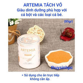 Artemia tách vỏ sấy khô thức ăn tốt dành cho cá betta và guppy bột